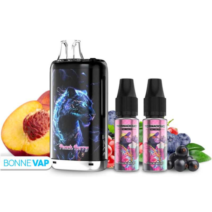 PUFF KONG MAX PÊCHE MYRTILLE FRAMBOISE | 30 000