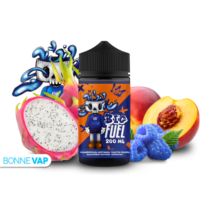 Framboise Bleue Nectarine Fruit du Dragon 200ml - BIG FUEL