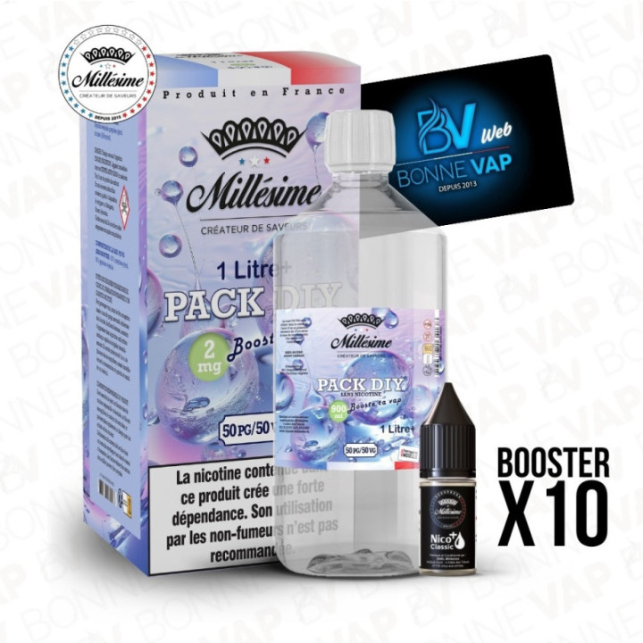 Pack DIY 2mg 1L 50/50 - Millésime