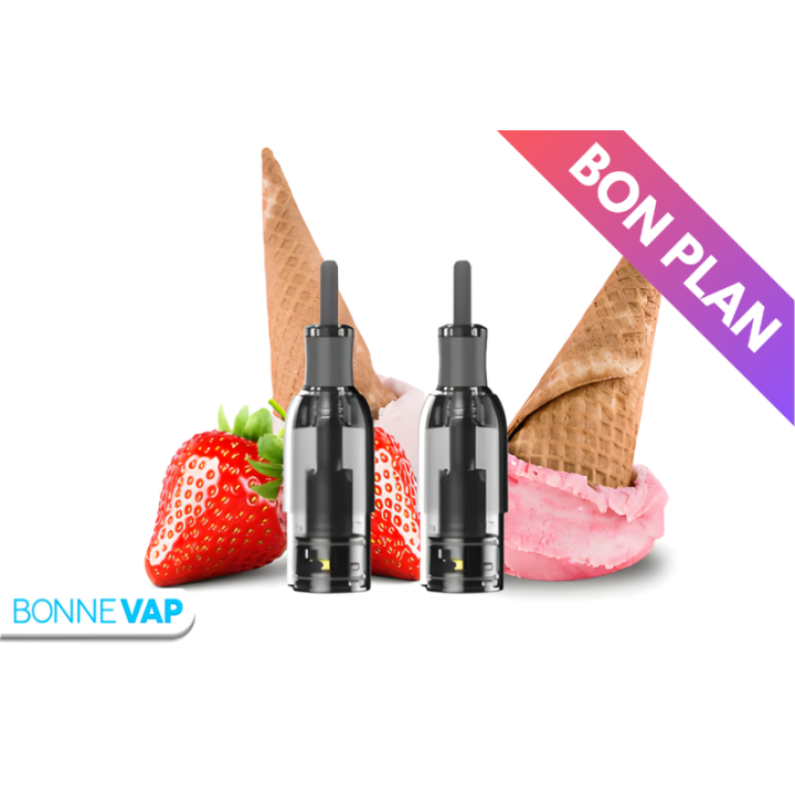 Cartouches Ice Cream Fraise – Wenax M1 (Geekvape)