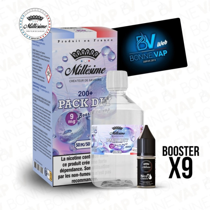 Pack DIY 3mg 200ml 50/50 - Millésime