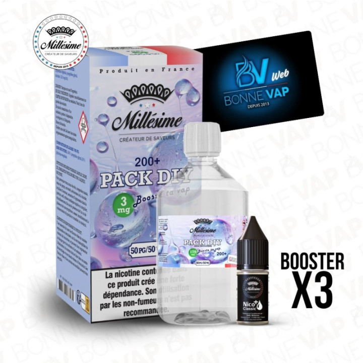 Pack DIY 3mg 200ml 50/50 - Millésime