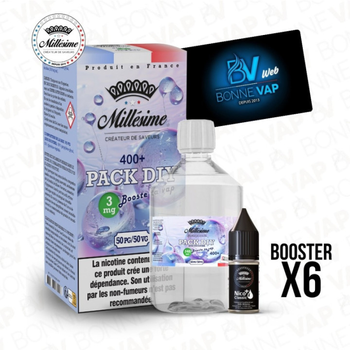 Pack DIY 3mg 400ml 50/50 – Millésime