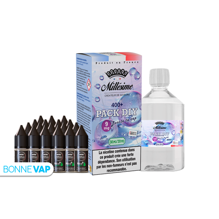 Pack DIY 3mg 400ml 30/70 - Millésime