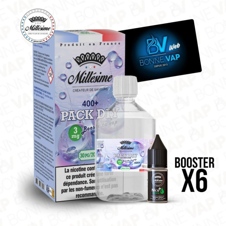 Pack DIY 3mg 400ml 30/70 - Millésime