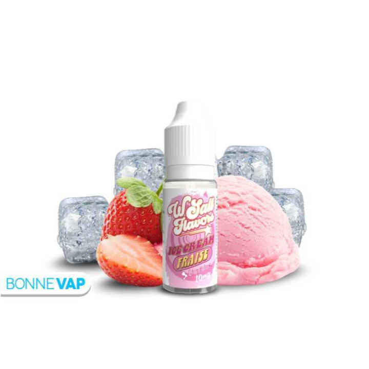 ICE CREAM FRAISE LIQUIDEO 10ML | WSALT
