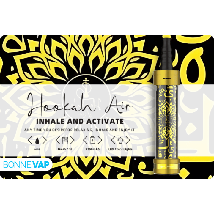 E-Chicha Oriental Gold Hookah Air | FUMYTECH